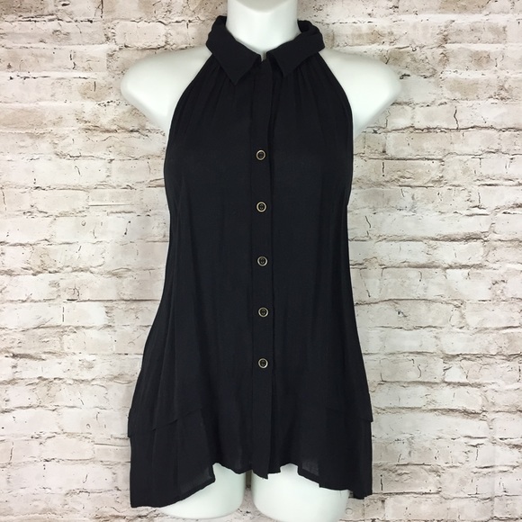 Maeve Tops - Maeve Button Front Sleeveless Blouse Size 2